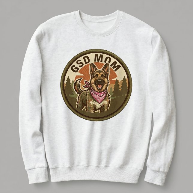 Sweatshirt T-shirt à manches longues pour maman de GSD - Cade (Créateur téléchargé)