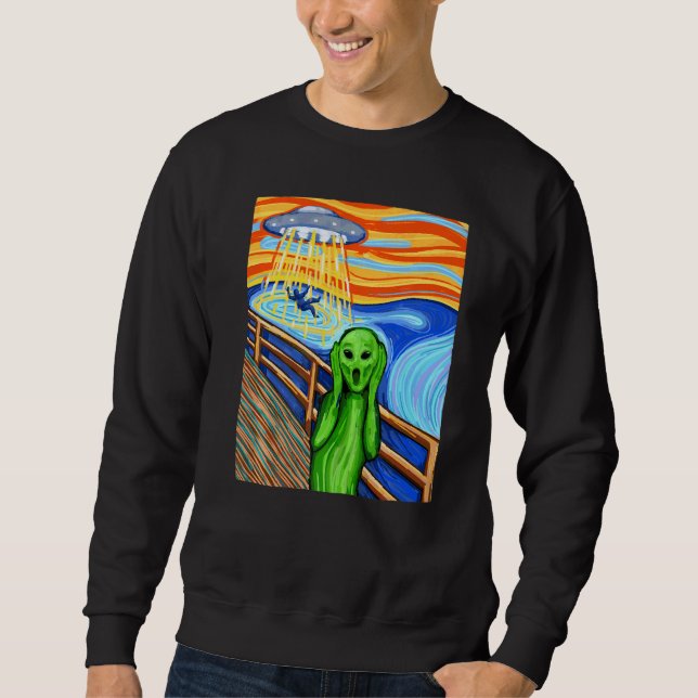 Sweatshirt T-shirt Alien  Alien  Alien  UFO (Devant)