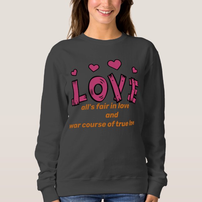 Sweatshirt T-Shirt Amour (Devant)