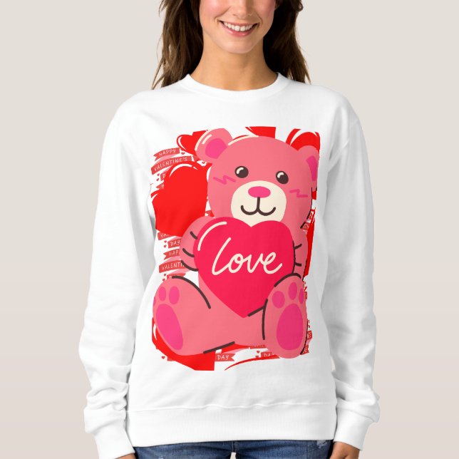 Sweatshirt T-shirt amoureux (Devant)