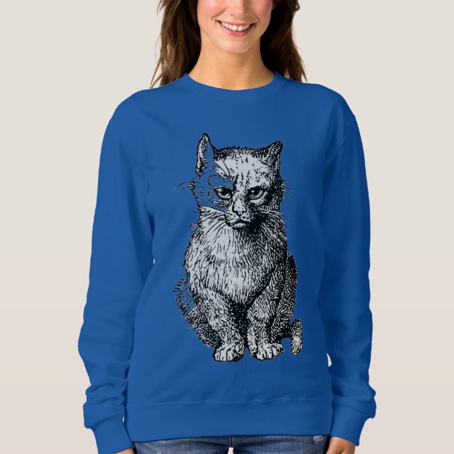Sweatshirt T-shirt animal de chats Grumpy Cute (Devant)