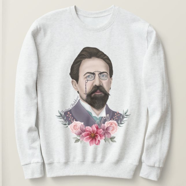 Sweatshirt T-Shirt Anton Tchekhov (Design devant)
