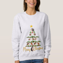 T-shirt arbre de Noël de cochon de couverture
