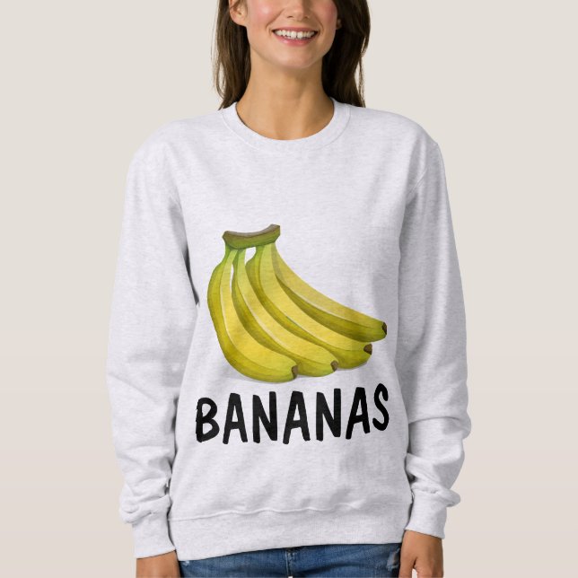 Sweatshirt T-shirt BANANAS (fou) (Devant)