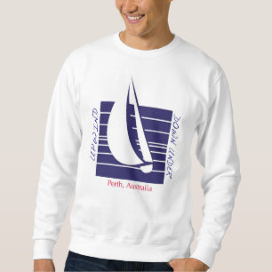 Sweatshirt T-shirt bleu de Square_UpDown Perth de bateau