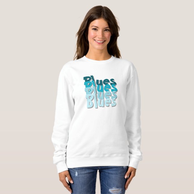 Sweatshirt T-shirt Blues (Devant entier)