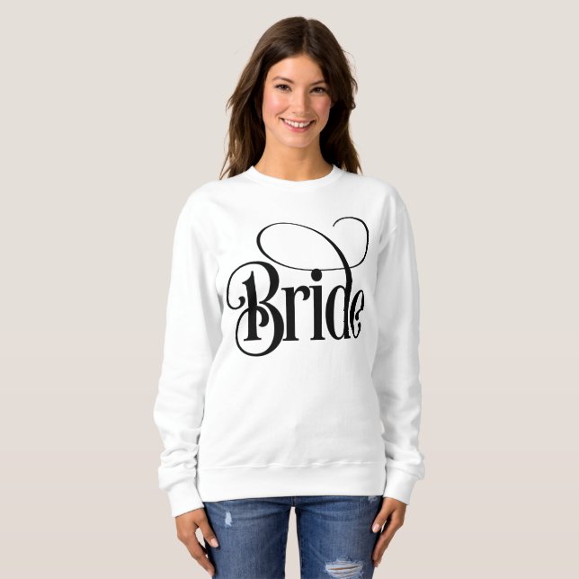 Sweatshirt T-shirt Bride (modèle 3) à manches longues (Devant entier)