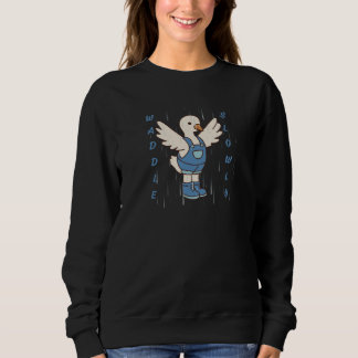 Sweatshirt T-Shirt Canard Mignon Marchant Lentement
