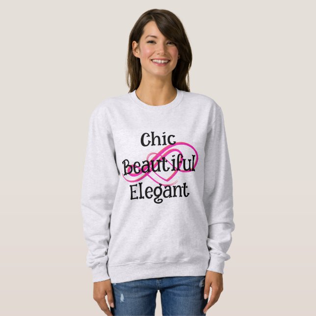 Sweatshirt T-shirt chic, beau et élégant (Devant entier)