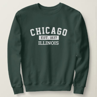 Sweatshirt T-shirt Chicago Illinois - Fondé en 1837 Souvenir