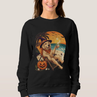 Sweatshirt T-shirt Chien – Halloween drôle Golden Retriever
