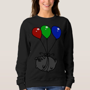 Sweatshirt T-shirt classique Carlin noir à ballon 651