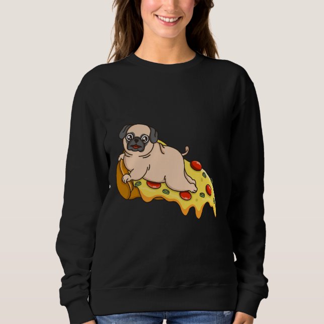 Sweatshirt T-shirt classique carlin Pizza 390 (Devant)