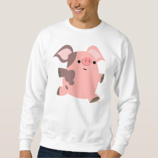 Sweatshirt T-shirt cochon de dessin sportif