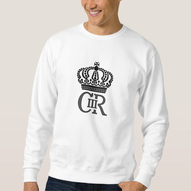 Sweatshirt T-shirt commémoratif du roi Charles III (Devant)