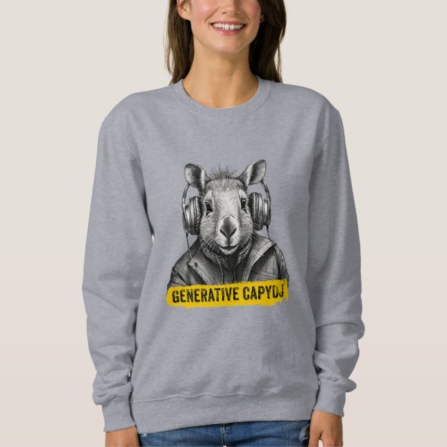 Sweatshirt T-shirt cool Capybara (Devant)