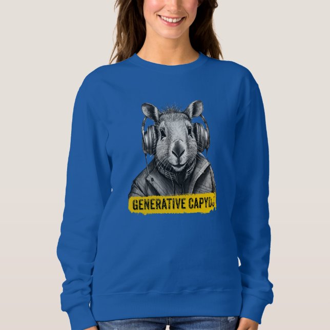 Sweatshirt T-shirt cool Capybara (Devant)