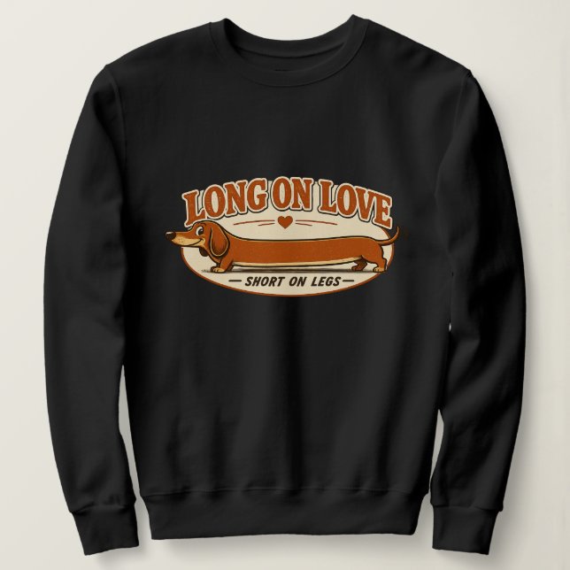 Sweatshirt T-shirt Dachshund Squad (Design devant)