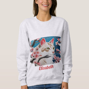 Sweatshirt T-Shirt Dame aux Chats