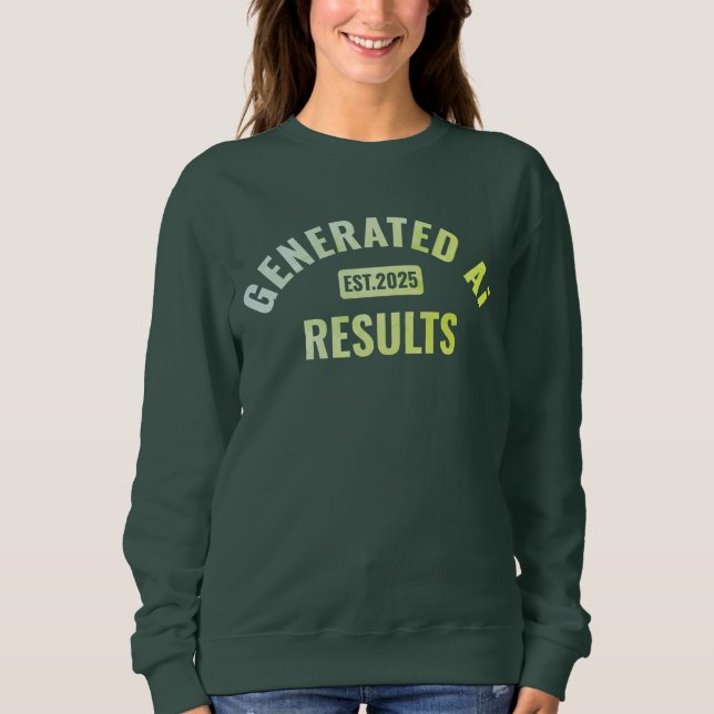 Sweatshirt T-shirt d'art texte avec design simple et propre (Devant)
