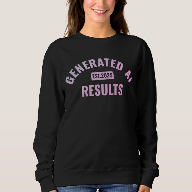 Sweatshirt T-shirt d'art texte avec design simple et propre (Devant)