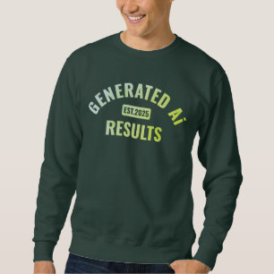 Sweatshirt T-shirt d'art texte avec design simple et propre