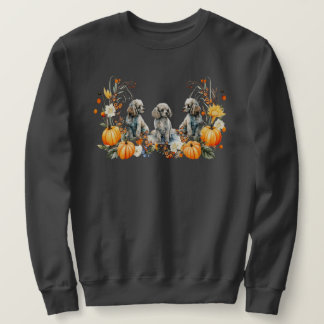 Sweatshirt T-shirt de chien caniche d'automne de Thanksgiving