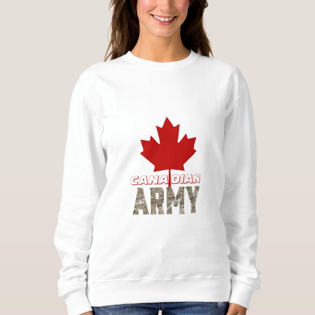 Sweatshirt T-shirt de conception de l'Armée canadienne (Devant)