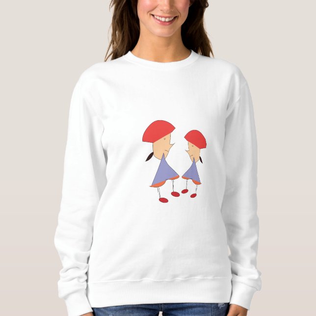 Sweatshirt t shirt de dessin animé (Devant)