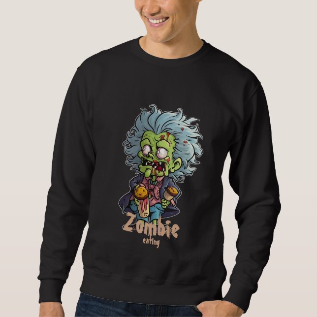 Sweatshirt T-shirt de dessin animé Zombie (Devant)