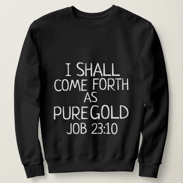 Sweatshirt T-shirt de la collection de cadeaux de foi (Design devant)