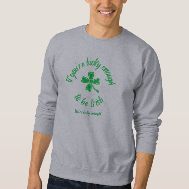 Sweatshirt T-shirt de la fête de la Saint-Patrick du cool (Devant)