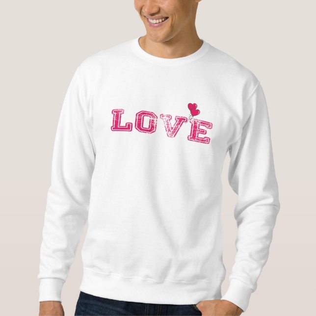 Sweatshirt t-shirt de la Saint-Valentin 2024 LOVE Text (Devant)