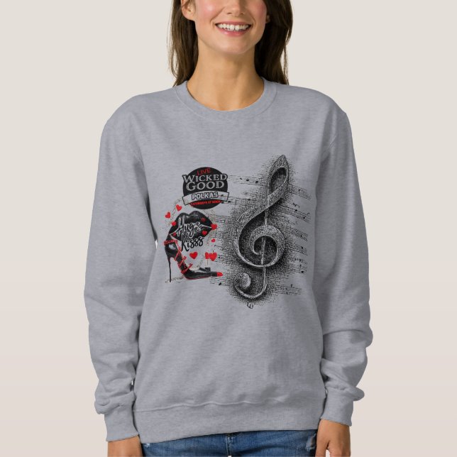 Sweatshirt T-Shirt de la Saint-Valentin méchamment bon (Devant)