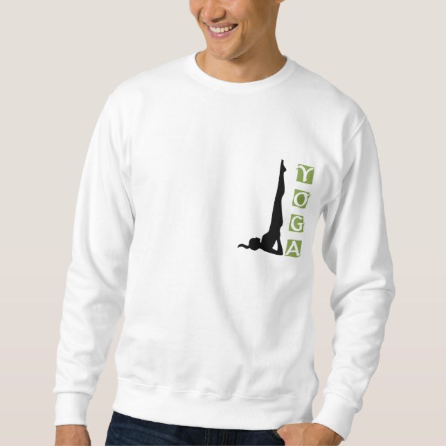 Sweatshirt T-shirt de lumière de pose de yoga d'inversion (Devant)