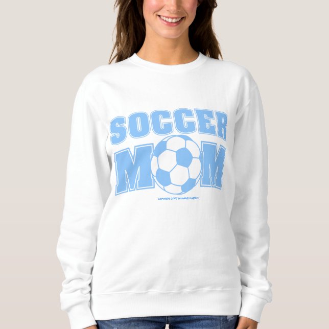 Sweatshirt T-shirt de maman du football (Devant)