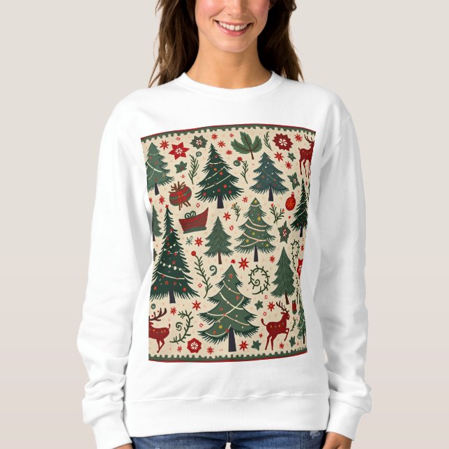 Sweatshirt T-shirt de Noël (Devant)
