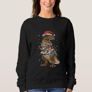 Sweatshirt T-shirt de Noël Dinosaure T-rex Arbre Xmas Dino