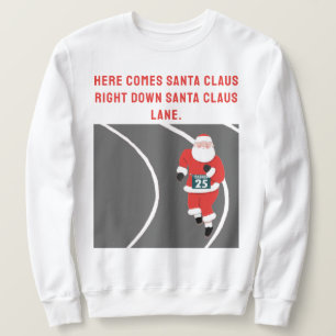 Sweatshirt T-shirt de Noël drôle pour coureurs