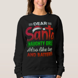 Sweatshirt T-shirt de Noël plein d'humour avec un message enj