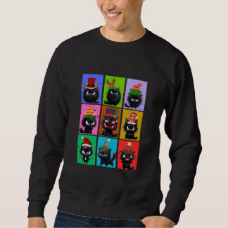 Sweatshirt T-shirt de Noël pour homme Bolt The Cat 2