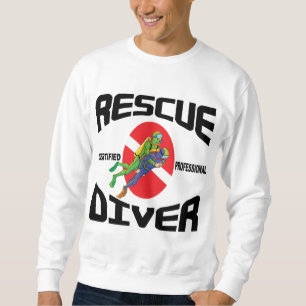 Sweatshirt T-shirt de plongeur de délivrance