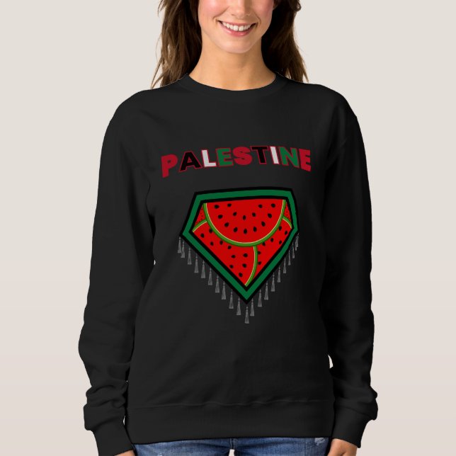 Sweatshirt T-shirt de protestation pour la Palestine libre -  (Devant)