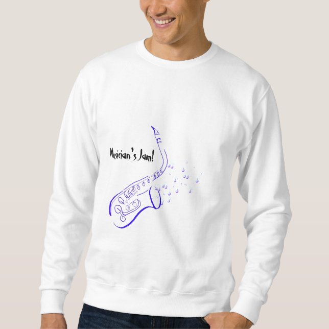 Sweatshirt T-shirt de saxophone en vente aujourd'hui ! (Devant)