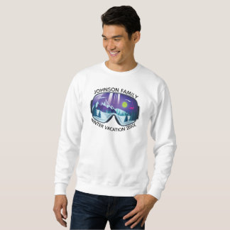 Sweatshirt T-shirt de vacances d'hiver familiales personnalis