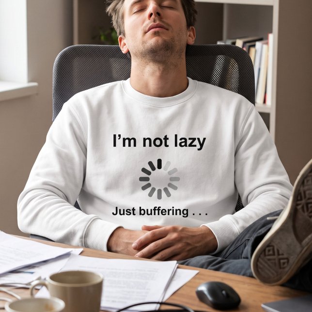 Sweatshirt T-shirt de week-end paresseux - Juste une blague d (Créateur téléchargé)