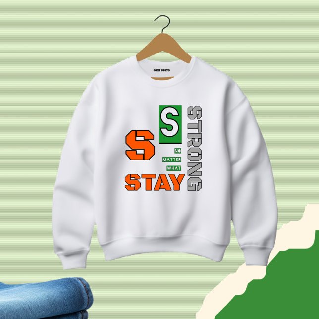 Sweatshirt T-shirt design de texte motivant (Créateur téléchargé)