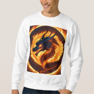 Sweatshirt "T-Shirt d'impression de dragon chinois classique 