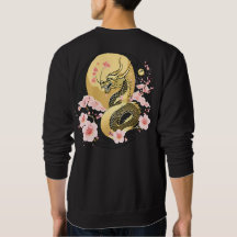 T-shirt Dragon Sakura Lune d'or