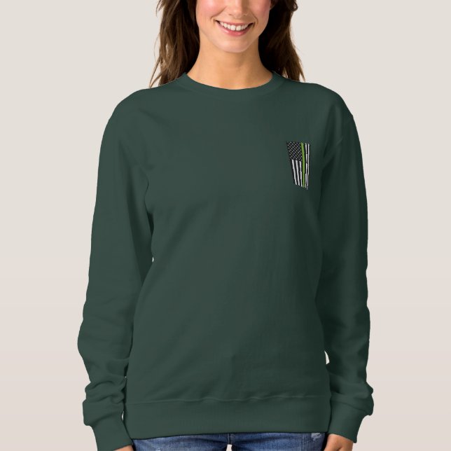 Sweatshirt T-Shirt Drapeau de garde forestier (Devant)
